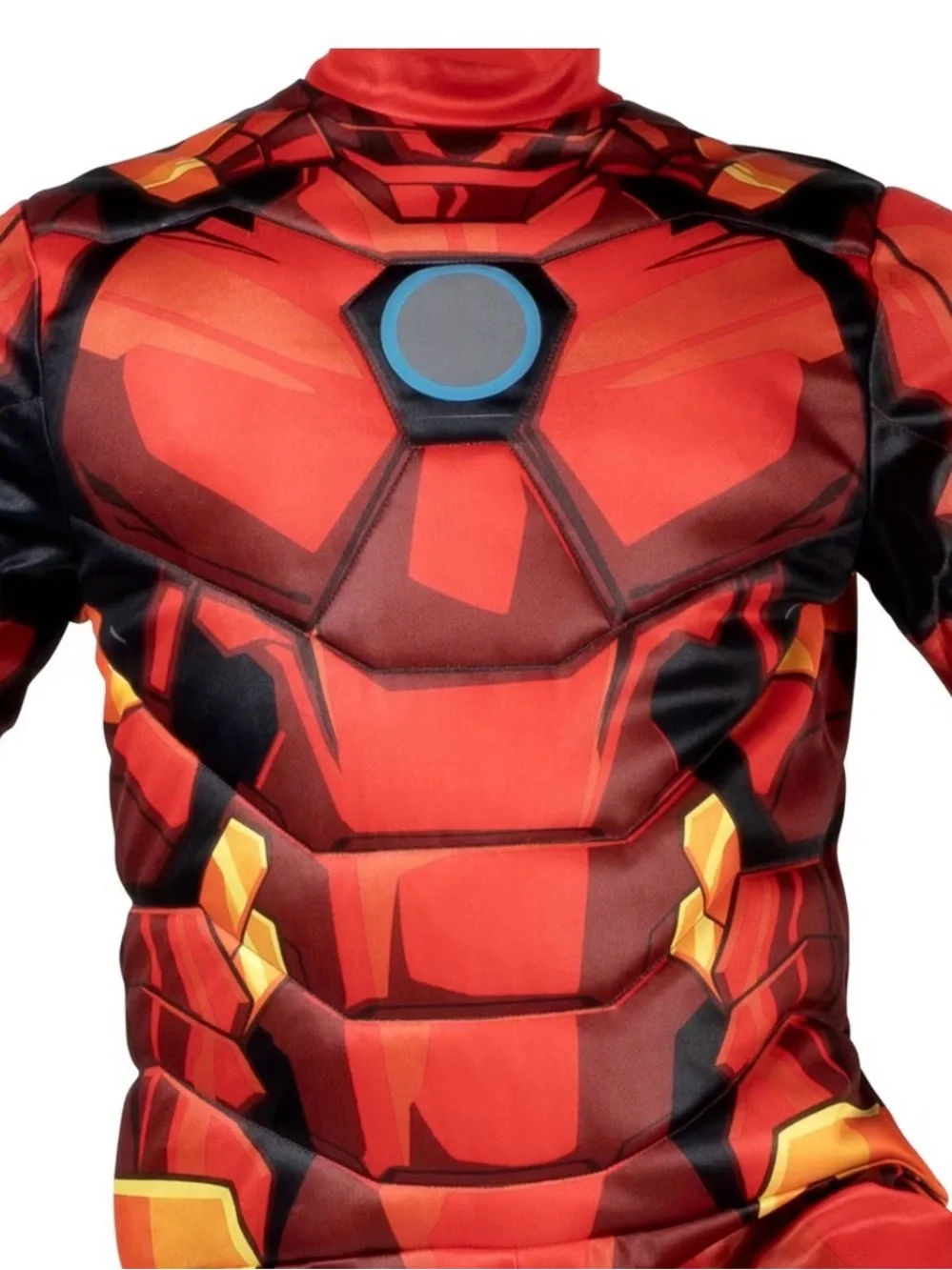 Kids Red and Gold Superhero Mask Costume